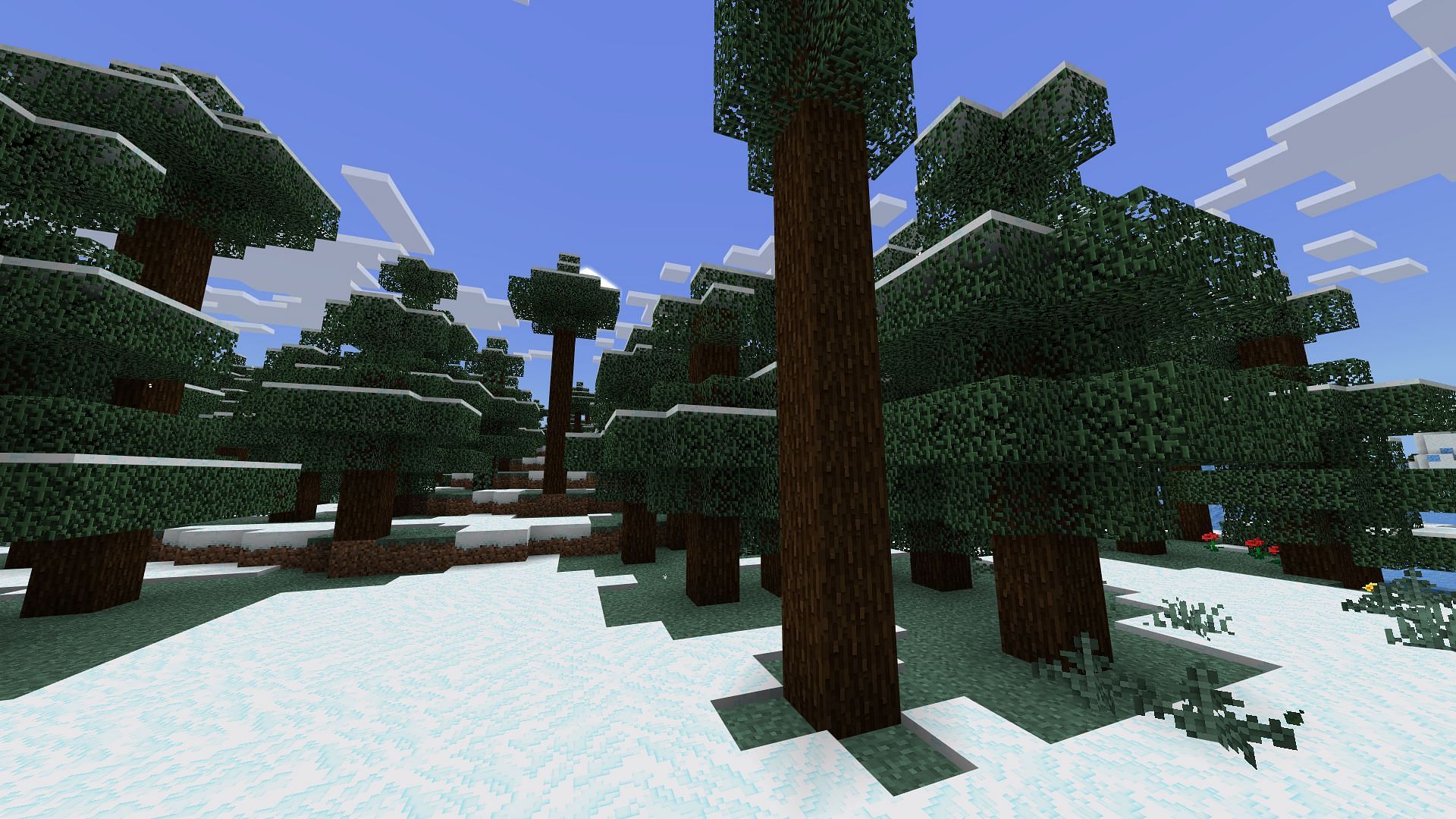 This immersive pack adds an array of 3D-looking blocks to mobile devices, offering better immersion while maintaining optimisation (Image via Sportskeeda Gaming || Mojang Studios)